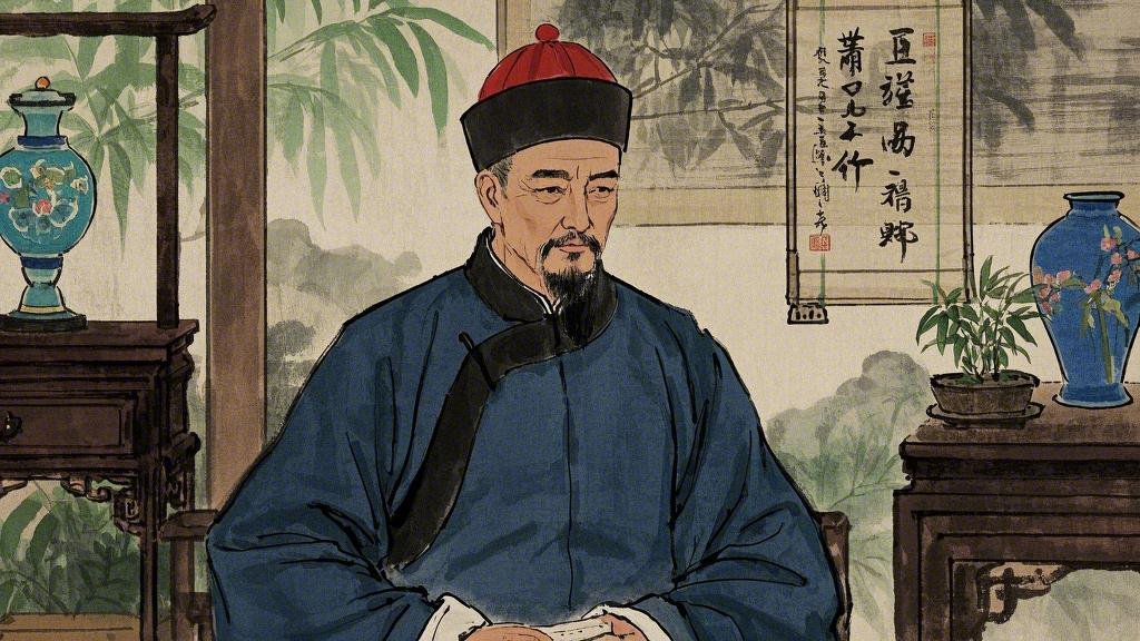 水墨风中医叶天士，国风，清朝、古代、教人、清代着装与造型、天下第一神医.jpeg