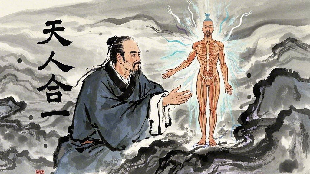 水墨风中医叶天士画像，国风，清朝、古代、人体经络、中医禅意、天人合一、能量、复古 (2).jpeg