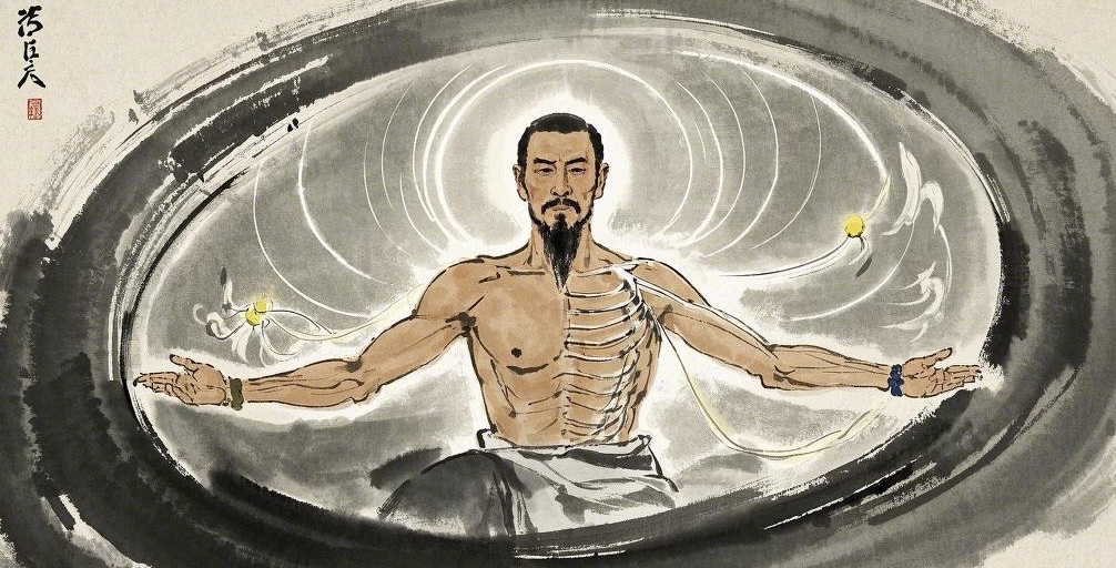 水墨风中医叶天士画像，国风，清朝、古代、人体经络、中医禅意、天人合一、能量、复古 (1).jpeg